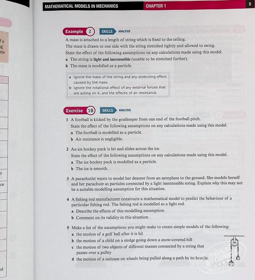 预售 爱德思国际A级数学力学1学生手册 Edexcel International A Level Mathematics Mechanics 1 Student Book 商品图5