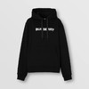 【二】BURBERRY 巴宝莉 女士字母徽标印花棉质连帽长袖卫衣 黑色 8054386 A1189 商品缩略图0