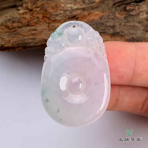 派瑞翡翠 翡翠挂件 糯种 飘花 商品图3