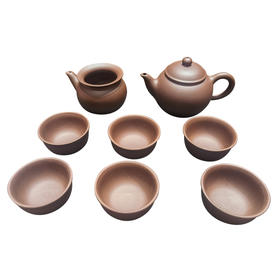 宜兴智慧水平壶紫砂套组