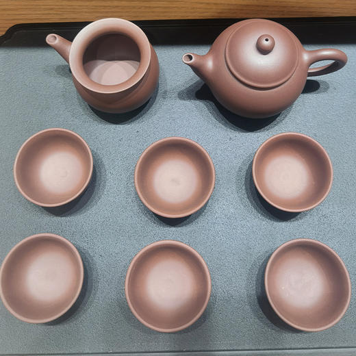 宜兴智慧水平壶紫砂套组 商品图4