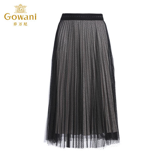 乔万尼半身裙新款高腰雪纺轻奢高级感网纱法式半裙EF3D888 商品图4