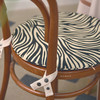 斑马纹系列椅垫柔软透气圆形椅垫 商品缩略图1
