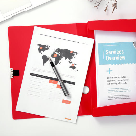 齐心 A0055 党建系列 档案盒 A4 55mm 商品图2