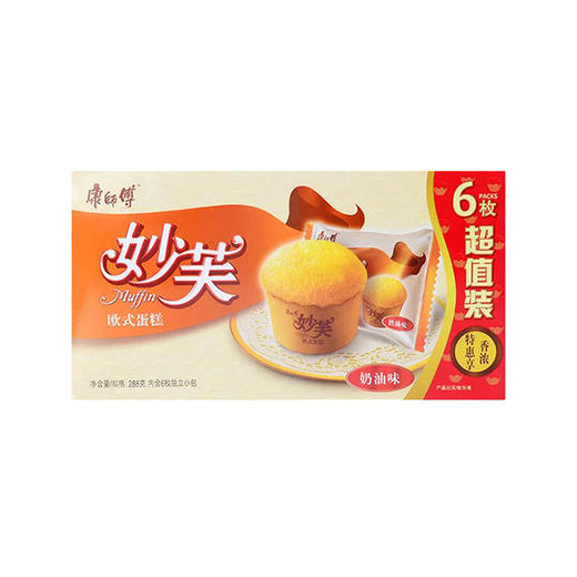 康师傅妙芙欧式蛋糕 奶油味 288g 商品图0