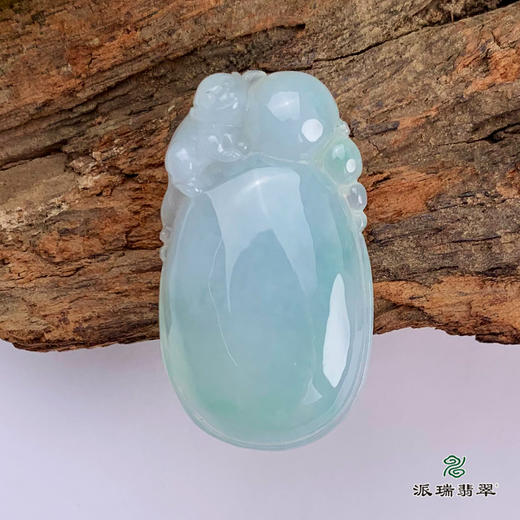 派瑞翡翠 翡翠挂件 糯种 飘花 商品图0