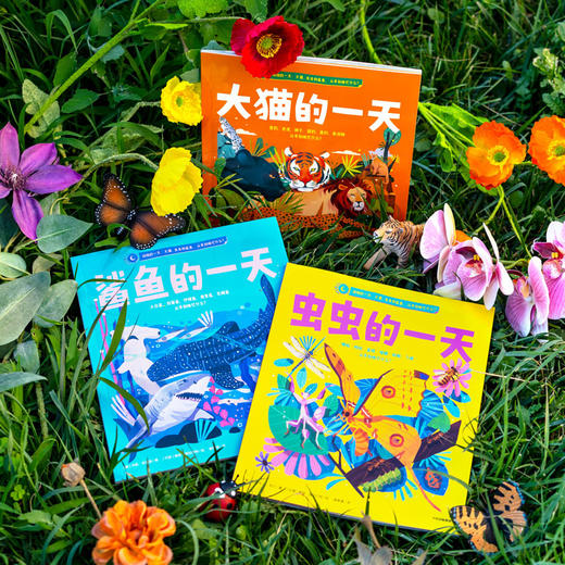 【4-8岁】动物的一天 大猫虫虫和鲨鱼 从早到晚忙什么 泰厄斯D威廉姆斯等著 沉浸式学习动物知识 体验环球科考 中信出版 商品图1