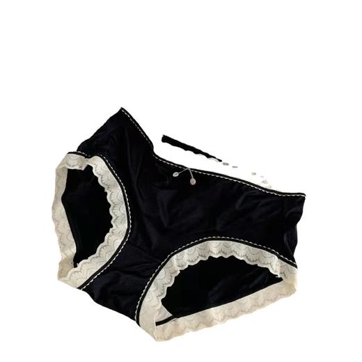 黛唯梵【轻薄如身体的第二次肌肤】桑氧美肌裤，冰丝无痕大码女士内裤，胖mm包臀甜美中腰蕾丝边三角裤女 商品图4