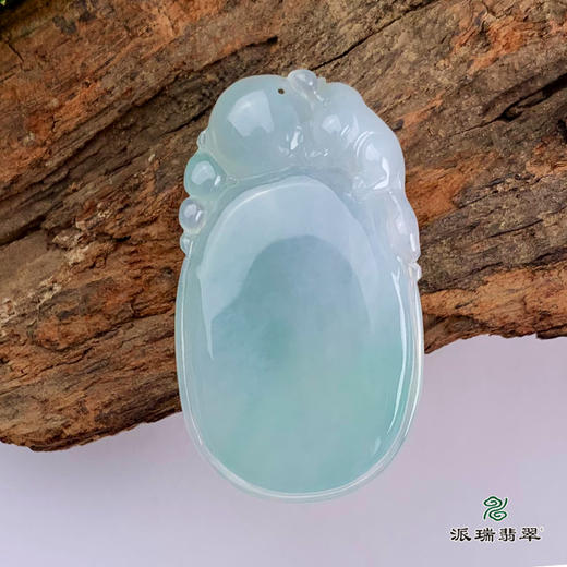 派瑞翡翠 翡翠挂件 糯种 飘花 商品图1