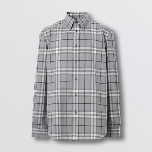 BURBERRY 巴宝莉 男士格纹棉质长袖衬衫 格子 8055491 A6114 商品图0