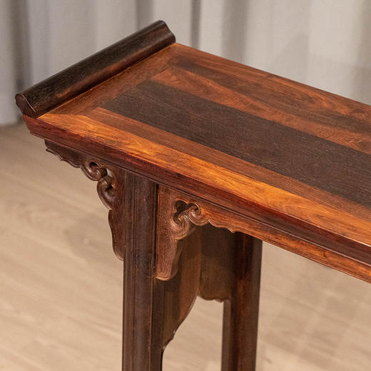 紫檀夹头榫云纹翘头案 商品图3