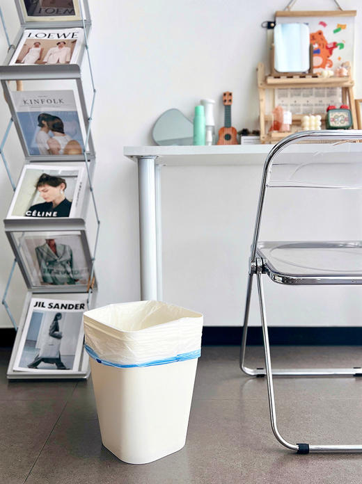 【升级加厚垃圾袋】【一袋5卷  共3包  共240个】  超强承重  不破损  不滴漏  拉口抽绳设计不脏手 加厚加大容量 商品图2