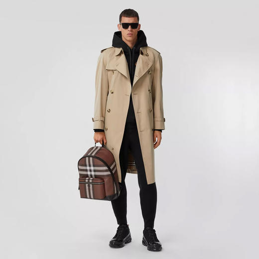 【一】BURBERRY 巴宝莉 男士格纹拼皮革双肩包 格子 8051414 A8900 商品图3