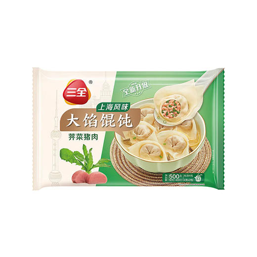 三全上海风味荠菜馄饨 500g 商品图0