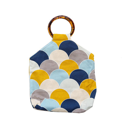 HUJI祤集Amber手提包插画几何印花 商品图1