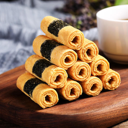 广州老字号广御园食品紫菜肉松蛋卷仔120g*2 商品图0