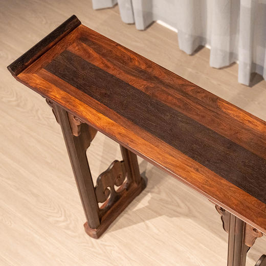 紫檀夹头榫云纹翘头案 商品图2