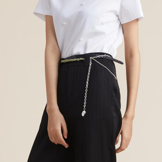 谜底2022夏新款女士装饰皮带小众设计个性拼接细腰链女222MQ0931 商品图1