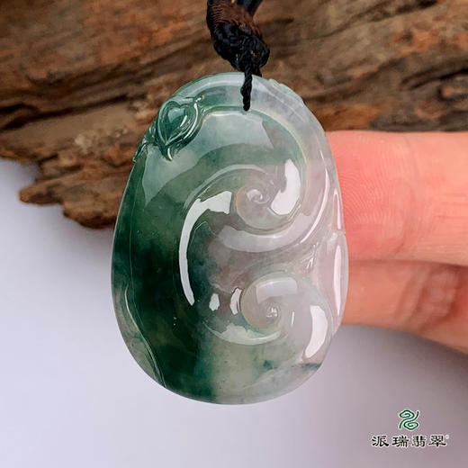 派瑞翡翠 翡翠挂件 糯种 飘花 商品图2