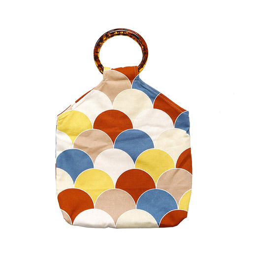 HUJI祤集Amber手提包插画几何印花 商品图2