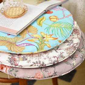 莫利斯圆形椅垫舒适柔软椅垫