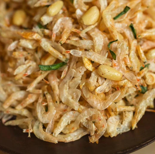 〔杭州直发包邮05〕温州系列#野生虾皮炒松子 商品图1