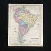 约1860年 西印第安与南美洲老地图（双面） 商品缩略图1