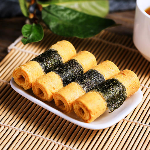 广州老字号广御园食品紫菜肉松蛋卷仔120g*2 商品图1