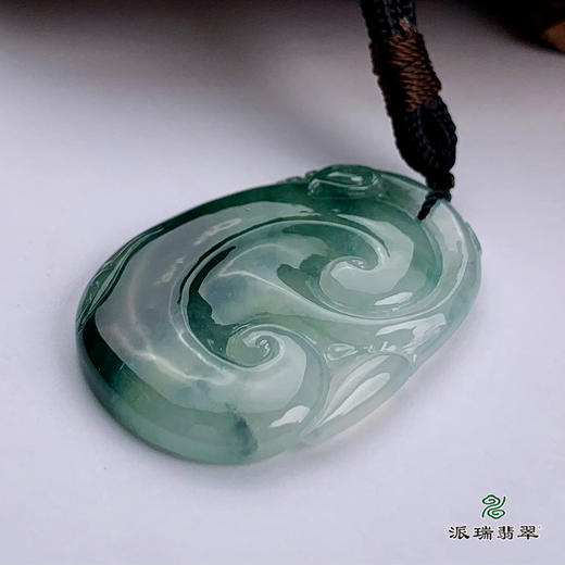 派瑞翡翠 翡翠挂件 糯种 飘花 商品图3