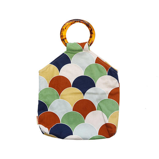 HUJI祤集Amber手提包插画几何印花 商品图0