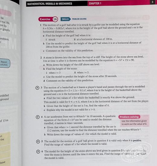 预售 爱德思国际A级数学力学1学生手册 Edexcel International A Level Mathematics Mechanics 1 Student Book 商品图4