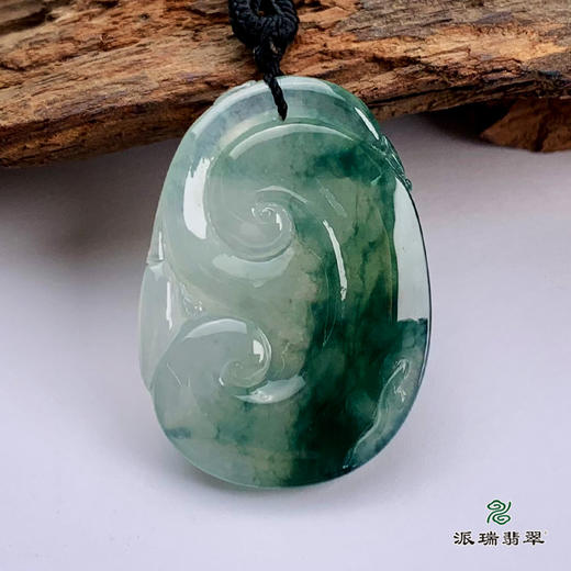 派瑞翡翠 翡翠挂件 糯种 飘花 商品图1