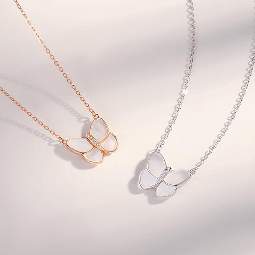 【微醺蝴蝶】S925银蝴蝶项链【JHY-	N000956B】 商品图2