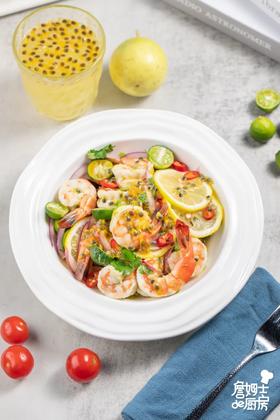 百香果柠檬虾