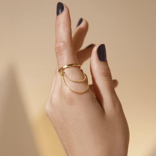 北京仓｜MAM-Flow Chain-流苏 戒指（金色）［西班牙设计师］ 商品图0