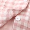 【短袖双层纱家居服】日式无印家居服良品短袖双层纱全棉套装短袖短裤套装格子情侣 商品缩略图8
