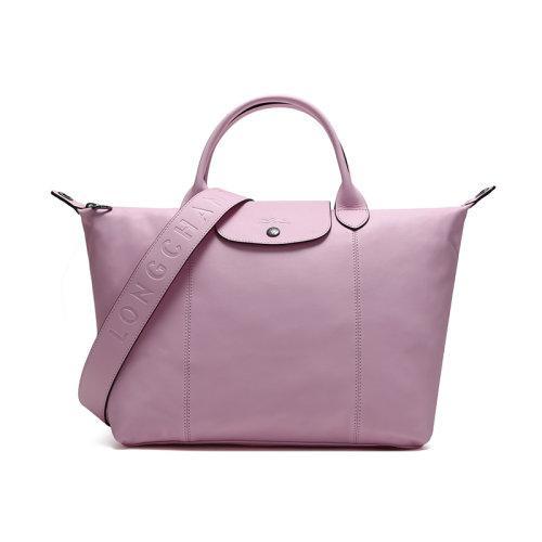 Longchamp/珑骧 女士LEPLIAGECUIR系列羊皮中号短柄可折叠手提单肩包 1515 757 商品图10