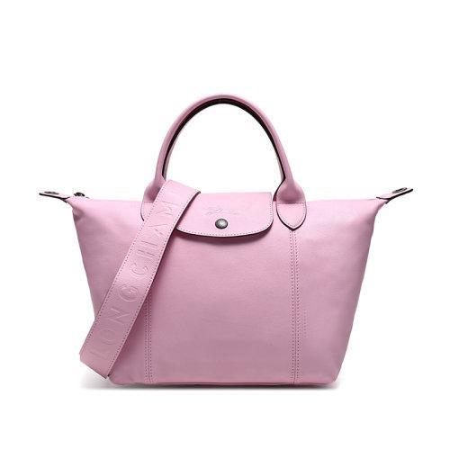 Longchamp/珑骧  女士LE PLIAGE CUIR系列羊皮短柄可折叠手提单肩包饺子包 1512 757 商品图0