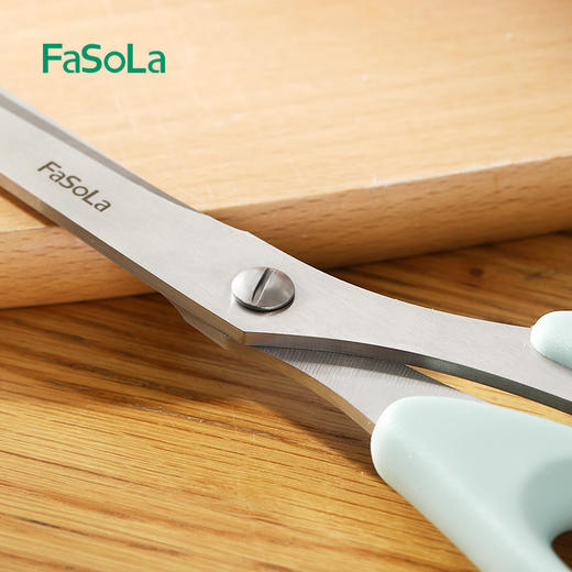 FaSoLa 烤肉剪刀 厨房加长烤肉不锈钢剪子鸡排牛排食物夹烧烤工具 商品图6