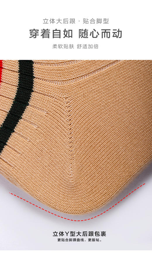 【任选6双79.5】春秋男士夏季经典双杠横条学院风短袜棉袜男船袜 商品图4