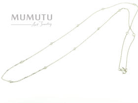 18K金 泡泡钻石项链