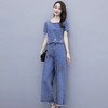 休闲显瘦，宽松阔腿裤牛仔两件套HR-ZMFS20565 商品缩略图3