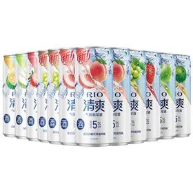 锐澳 RIO 清爽全家福330ml*24罐（白桃*6+葡萄*4+青橘*4+草莓*6+青苹果*4）