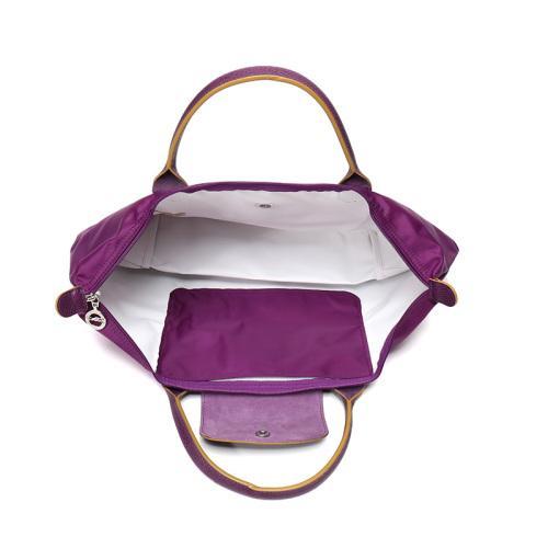 Longchamp/珑骧  女士LEPLIAGECLUB系列中号织物短柄可折叠手提包饺子包1623619 商品图4