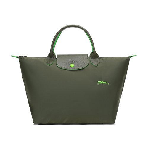 Longchamp/珑骧  女士LEPLIAGECLUB系列中号织物短柄可折叠手提包饺子包1623619 商品图15