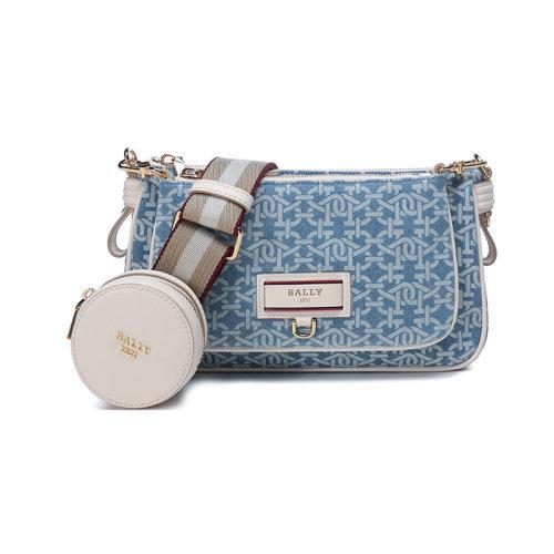 BALLY/巴利 【22春夏新款】 女士B-Echo系列织物三合一单肩斜挎包迷你款 ELENIA DMN 商品图0