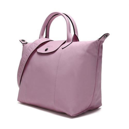 Longchamp/珑骧 女士LEPLIAGECUIR系列羊皮中号短柄可折叠手提单肩包 1515 757 商品图11