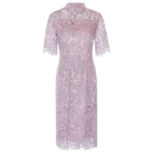 OY-220301国潮夏季新款气质丝绵连衣裙四分袖年轻改良日常旗袍裙220301 商品图4