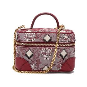 MCM/MCM【21秋冬新款】女士织物/配皮Vintage Jacquard onogram手提单肩斜挎包链条包化妆包超迷你 MWRBATQ02