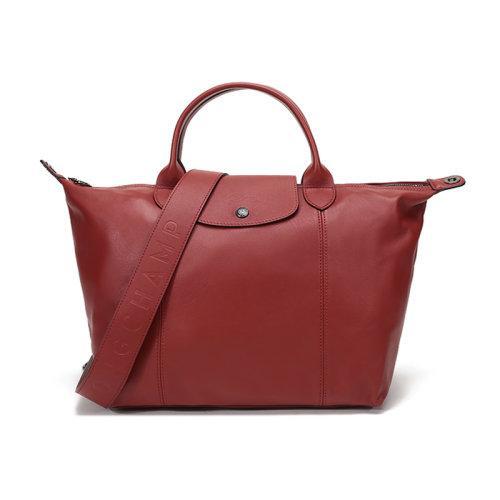 Longchamp/珑骧 女士LEPLIAGECUIR系列羊皮中号短柄可折叠手提单肩包 1515 757 商品图30